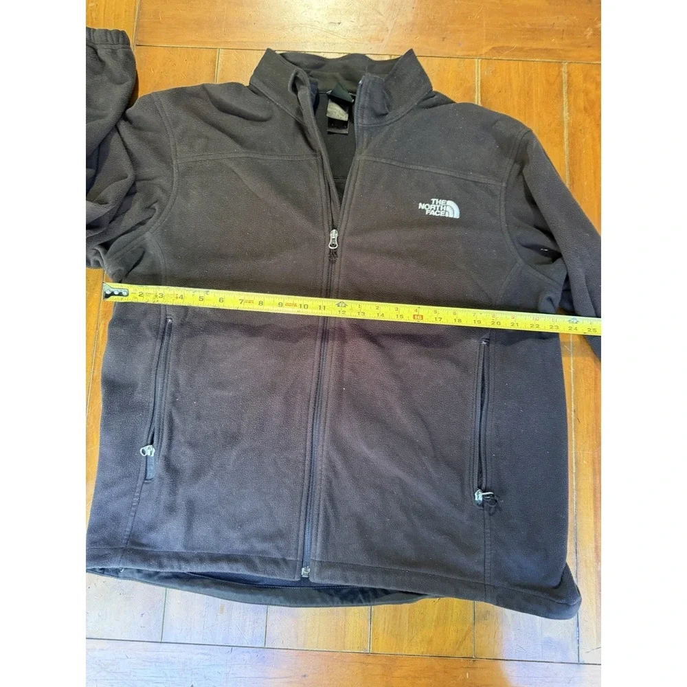 The North Face Jacket Mens L Black WindWall Fleece Full Zip Outdoor Hiking